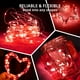 thumbnail image 5 of String Lights chzk, 12 unidades, batería roja de 2,1 m, resistente al agua, 5 of 6