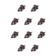 thumbnail image 3 of sweethay Perro Bandanas Saliva Toalla Tema escocés Pañuelo Conjunto Mascotas Suministros Tipo 1 Tipo 1 10piezas sweethay CBP288598, 3 of 5