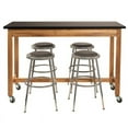 thumbnail image 6 of NPS 60" Wood Science Lab Table with Chemical Resistant Top in Black, 6 of 6
