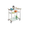thumbnail image 2 of Safco Large Refreshment Cart, Three-Shelf, 32w x 16 3/4d x 35h, Silver, 2 of 2