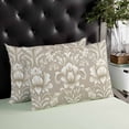 thumbnail image 4 of Light Brown Flowers Throw Pillow Cover 20 x 30 Inch Decorative Pillow Cover Rustic Boho Ethnic Middle Century Lumbar Pillowcase Seasonal Rectangle Cushion Case for Couch Sofa Bed Living Room, 4 of 7