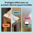 thumbnail image 3 of Baby Table Corner Protector-child Safety Table Protector - Anti-shock And Transparent With Strong Adhesive (12 Pcs), 3 of 5