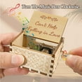 thumbnail image 2 of Wooden Music Box, Mini Vintage Hand Crank Music Box Laser Engraved Fall In Love Perfect Gifts for Wife, Lover, Girlfriends, Boyfriends, Girls, Boys, 2 of 5