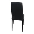 thumbnail image 5 of Kepooman Modern PU Dining Chairs Set of 6, Texture High Backrest Dining Chairs, kitchen Side Chairs for Kitchen Living Room Bedroom, Black, 5 of 10