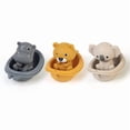 thumbnail image 1 of Baby bath water toy - 3 pack Baby Bath Toy Stackable Infant Bathtub Toys Stacking Floating Boat Train with Animal Finger Puppets Bath Toy Silicone Hand Puppet Educational Beach Toys, 1 of 4