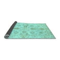 thumbnail image 2 of Ahgly Company Indoor Square Oriental Light Blue Traditional Area Rugs, 6' Square, 2 of 4