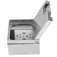 thumbnail image 1 of Waterproof Floor Socket, Recessed Outlet 2 AC 3 Prong Outlets 2 USB Ports Oxidation Resistance  for Home School Office, 1 of 7
