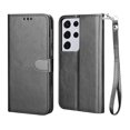 thumbnail image 2 of Wallet Case for Samsung Galaxy S21 Plus 5G, for Galaxy S21 Plus Case 6.7", Takfox PU Leather Credit Holder Folio Flip Magnetic Closure Kickstand Protective Phone Cover & Lanyard - Black, 2 of 6