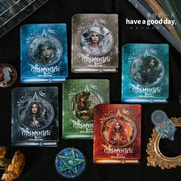 240 Pecs Vintage Stickers Gothic Witch Theme PET Material DIY Decorative Material Stickers