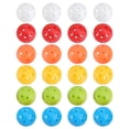 thumbnail image 4 of FELTECHELECTR 24 pelotas de plástico perforadas para jugar, huecas, para practicar y entrenar (colores variados), 4 of 6