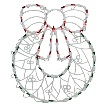 - Northlight 16 in. LED Wreath Christmas Window Silhouette Decoration