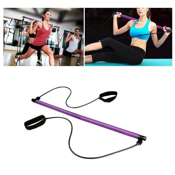 SOPOTUTU Portable Elastic Yoga Training Bar for Exercise, Fitness, Gym, , Stretching and Strength Training