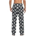 thumbnail image 4 of Abstract Skeleton Skull joogoo Men's Pajama Pants Cotton Long Sleepwear Lounge Pants M, 4 of 7