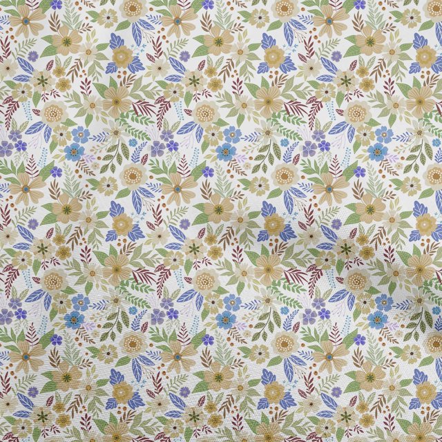 oneOone Rayon Light Green Fabric Asian Floral Sewing Craft Projects Fabric Prints By Yard 56 Inch Wide