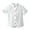 White, variant on WOYY Boys Short Sleeve Pocket Shirt Solid Color Summer Casual Button-Down Shirt