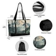 thumbnail image 2 of FORMRS Canvas Laptop Tote Bag for Women with 15.6" Computer Compartments Shoulder Handbag, Watercolor Mountatin, 2 of 7
