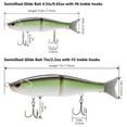 thumbnail image 3 of Bassdash SwimShad Glide Baits Jointed Swimbait Bass Pike Salmon Trout Muskie Fishing Lure 7in /62.5g, 3 of 8
