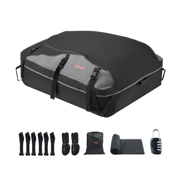 VEVOR Car Rooftop Cargo Carrier Bag 21 Cubic Feet Roof Cargo Carrier 900D Oxford Cloth