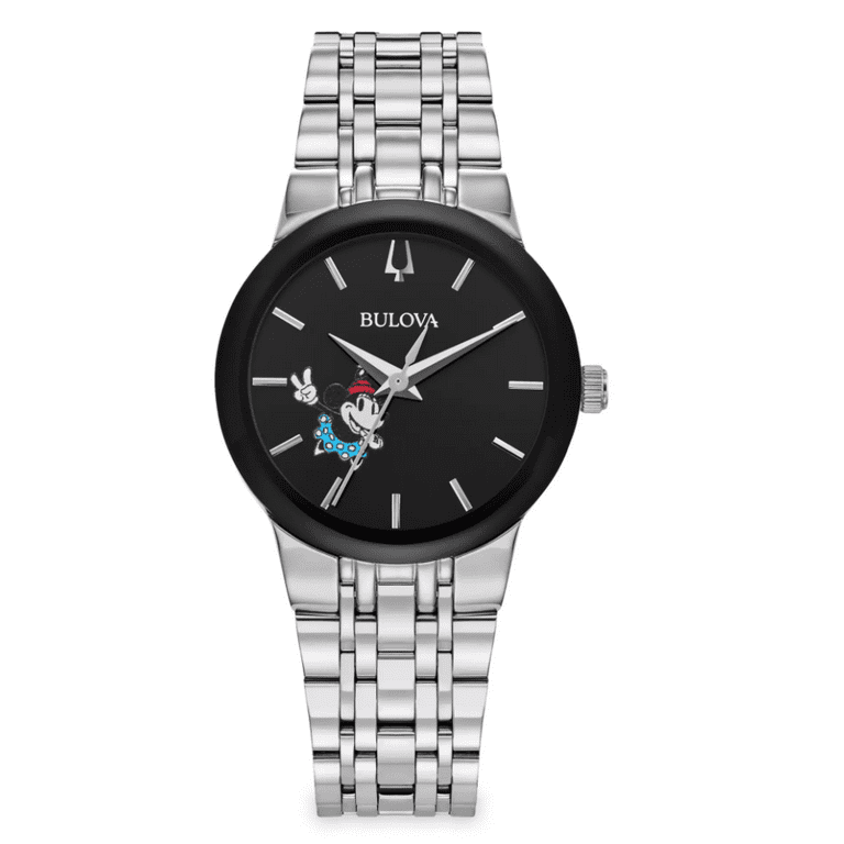 Disney Parks Adult Large Face Minnie Mouse Watch, Quartz