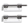 thumbnail image 4 of Bgsha Spring Loaded Bolt Latch Pin, Heavy Duty Steel Sliding Door Lock for Doors/Cabinets/Chests, Solid Hardware Latch 2pcs, 4 of 10