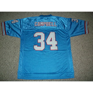 Mitchell & Ness Men's Earl Campbell Light Blue Houston Oilers 1980 Authentic Throwback Retired Player Jersey