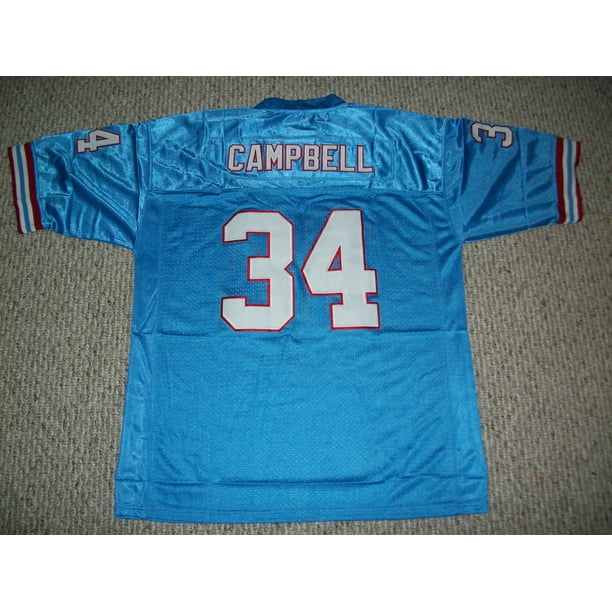 Earl Campbell Jersey #34 Houston Blue Unsigned Custom Stitched Football New No Brands/Logos Sizes S-3XL