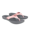 OKABASHI Women's Breeze Flip Flop Sandals, Slate/Pink Salt, Medium-Large