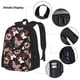 thumbnail image 3 of Disketp Butterfly Mochila Estampada de Gran Capacidad con Lonchera y Estuche, Set de 3 Piezas para Estudiantes, 3 of 7