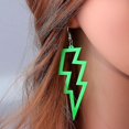 thumbnail image 2 of 6 Acrylic Dangle Drop Earrings For Women Exaggerated Retro Fluorescent Earring Bar Jewelry----Blue 1--Product code 75966 Blue 1, 2 of 5