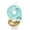 A009- Clear (I), variant on Birthday Cake Candle, Number 1 Candle, Mermaid Theme Birthday Decorations, Teal Birthday Decorations, Sparkly Glitter Pearl Seashell 6 Numeral Candle for Mermaid Under The Sea