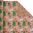 thumbnail image 6 of Gynky Christmas Wrapping Paper 3 Rolls 17 inches x 10 feet Gift Wrap Paper Santa Snowman Both Side Available Extra Thick Merry Christmas Reversible, 6 of 8