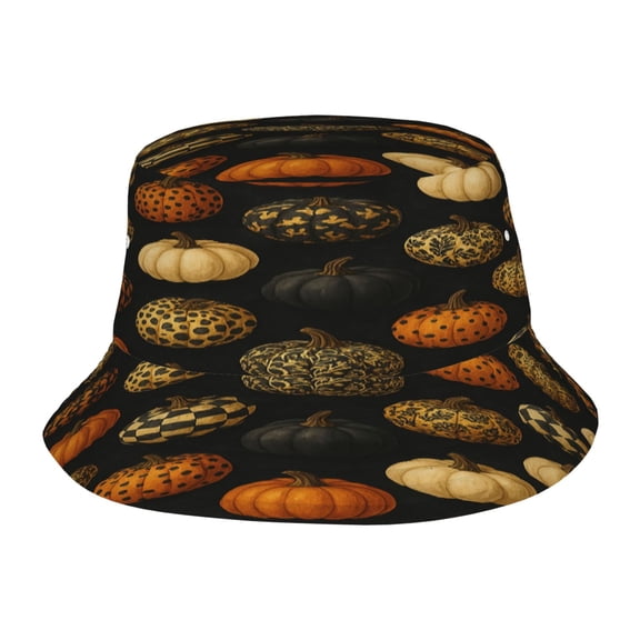 Halloween Pumpkin Fisherman's Hat Lightweight and Breathable Sun Hat Suitable for Both Men and Women