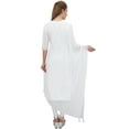 thumbnail image 2 of Phagun Neck Wrap Chiffon Tassel Summer Dupatta Women Long Stole Scarves-White, 2 of 3