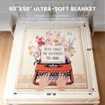 thumbnail image 5 of Cozy Inspirational Throw Blanket - Thank You Gifts for Women, Warm Cozy Gifts for Teacher, Nurse, Coworkers, Retirement Farewell Going Away Gift, for Friend, 5 of 7
