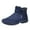 Blue, variant on Xmyrz Men'S Snow Boots Holiday Comfort Side Zip Up Breathable All Matching Wide Calf Boots Winter Boots Mens Shoes