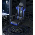 thumbnail image 2 of Bigzzia Gaming Chair, Computer with Lumbar Support Height Adjustable with 360-Swivel Seat and Headrest for Office or Gaming (Black&Blue-B), 2 of 7