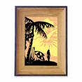 thumbnail image 1 of Coconut Tree Beach Flower Illustration Photo Frame Exhibition Display Art Desktop Painting, 1 of 3