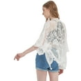 thumbnail image 3 of Kimono Cardigan Ample en Dentelle Florale pour Femmes, 3 of 5
