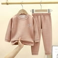 thumbnail image 2 of Hessimy Toddler Boys Girls Spring Summer 3M-12Y Soft Comfy 2Pcs Long Sleeve Sleepwear Pajamas Tops Pants, Toddler Comfort Fit, 3M-12Y(Light Pink,7-8 Years), 2 of 4