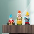 thumbnail image 5 of Darzheoy Dwarf Animal Garden Decorations, Dwarves Garden Gnome Statue Kit Dwarfs Statue Animal Statue Fairy Garden Accessories Gift for Lover, Friends Family, 5 of 9