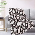 thumbnail image 2 of XMXT Throw Blankets, Cheetah Pattern Bed Blanket for Bedroom Sofa, 50 x 70 inches Brown, 2 of 9