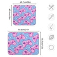 thumbnail image 3 of Seamless Bright Pattern with Pink Joysticks Dish Drying Mat Dish Drainer Rack Mats Water Absorbent Non-Slip Easy Clean Heat Resistant for Kitchen Counter, 3 of 8