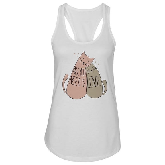 Sweet Cats In Love Tank Women -Image by Shutterstock, Female x-Large