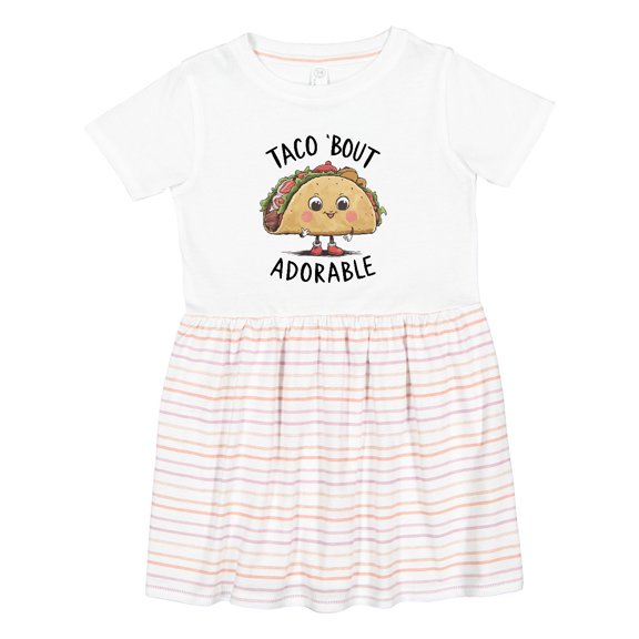 Inktastic Taco Bout Adorable Girls Toddler Dress