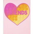 thumbnail image 2 of Camiseta The Children's Place para niñas, paquete de 2, BEST/FRIENDS, de 7 a 8 años, 2 of 5