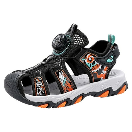 

MQLKF Boys Cartoon Sandals Summer Soft Sole Casual Shoes Children s Sports Beach Shoes Middle And Big Children Comfortable Lightweight Boys Shoes