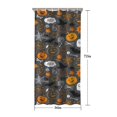 thumbnail image 5 of Gray Halloween Boo Icons Shower Curtain 36"x72" ,Bathroom Decorative Shower Curtains Set with 12 Hooks,Modern Waterproof Washable Shower Curtain, 5 of 6