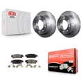 thumbnail image 1 of Transit Auto Rear Disc Brake Rotors and Semi-Metallic Pads Kit for Car 2017-2019 Chevrolet Suburban with 8 Lug Wheels K8F-101569, 1 of 11