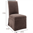 thumbnail image 2 of Upholstered Dining Chair with Skirted Design, Multiple Colors & Patterns Available, 2 of 7