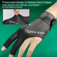 thumbnail image 2 of Open Finger Billiard Pool Gloves Adjustable Sticker Polyester Snooker Pool Gloves Portable Lightweight Reusable Training Gloves black red, 2 of 6